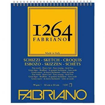 Honsell 19100638 Fabriano Schizzi 1264 - Bloc de dibujo con espiral