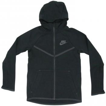 Nike B Nsw Tch Flc Wr Hoodie Fz Sudadera, Niños, Negro