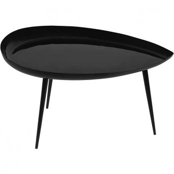 Mesa de centro MILIBOO en acero lacado negro DROP