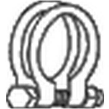 BOSAL Clamp, sistema de escape 250-465, pieza de sujeción