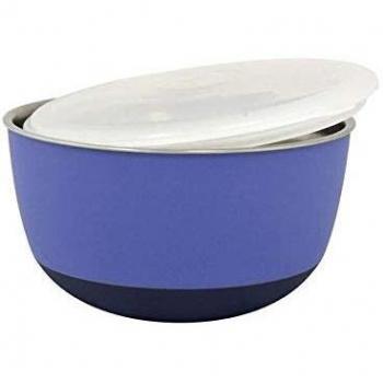 DUVO COMEDERO Acero con Tapa (13.5 CM 700 ML Lila)