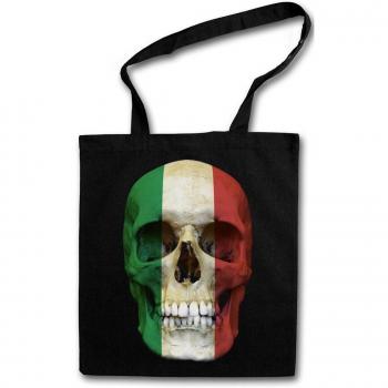 CLASSIC HUNGARY SKULL FLAG Hipster Shopping Cotton Bag Cestas Bolsos Bolsas de la compra reutilizables - Bandera cráneo Schädel Banner Fahne Ungarn Hungría