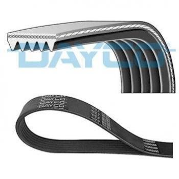 Correa acanalada en V DAYCO 5PK1695, tipo de producto: correa acanalada en V, dimensiones: longitud 1695 mm, número de ranuras: 5, material: goma resistente a la fr