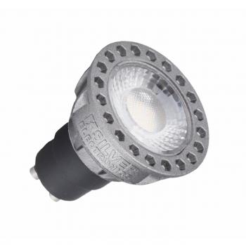 Silver Electronics - Bombilla Led Compact 8W GU10 3000K, Gris