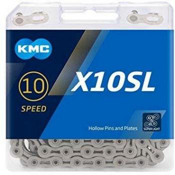KMC Unisex's X10sl Chain, Silver, 114 Link
