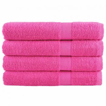 Toallas Premium SOLUND 4 piezas Rosa 100x200 cm 600 g/m²
