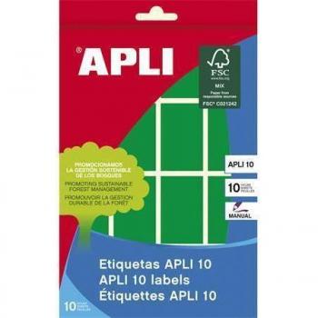 Etiquetas Apli 8 Verdes 25x40mm
