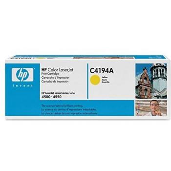 Tóner láser amarillo HP C4194A para impresoras HP 4500