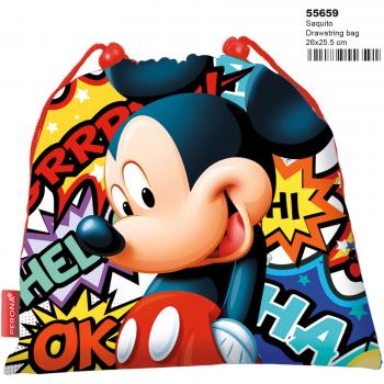 Mickey Mouse MC-55659 2018 Bolsa de Cuerdas para el Gimnasio, 40 cm, Multicolor