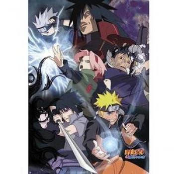 Póster Naruto Shippuden - Group Ninja War 91.5x61 cm, material de alta calidad, impresión en color vibrante, ideal para decoración de habitaciones y coleccionistas