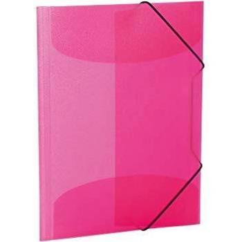 Carpeta Esquinera HERMA A4 Rosa Translúcido de Polipropileno