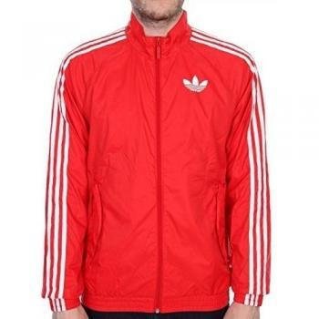 adidas SST Windbreaker - Chándal para hombre, color rojo, talla XL