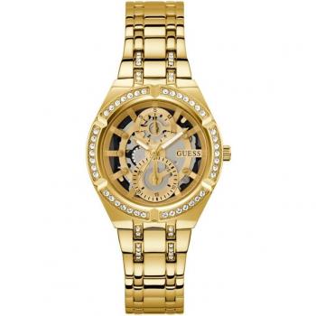 Reloj de mujer Guess Allara GW0604L2 de acero con correa dorada y multifuncional