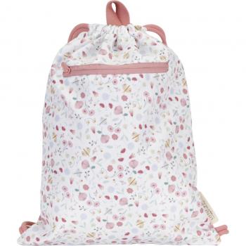 Bolsa de cuerdas Little Dutch Flores y Mariposas - Bolsa Gym Flores y Mariposas