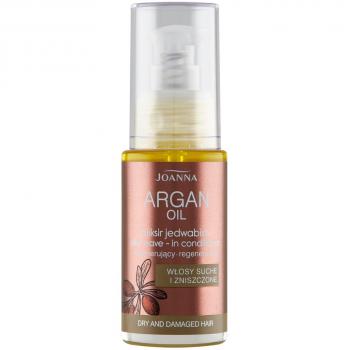 Aceite de Argán Silky Potion 30ml by Joanna - Acondicionador Regenerador Sin Aclarado para Cabello Seco y Dañado