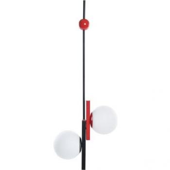 Lámpara de Techo DKD Home Decor Rojo Negro Blanco 40W 220 V (44 x 44 x 120 cm)