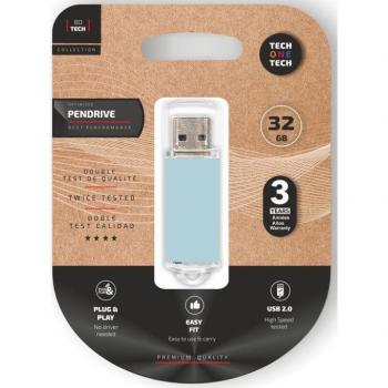 Memoria USB Tech One Tech TEC3010-32 Azul 32 GB