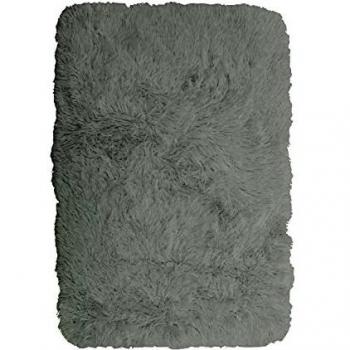 Alfombra Shaggy Lavable Neo Yoga Microfibra Extra Suave Gris Claro 60 x 90 cm
