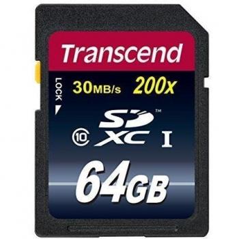 Transcend TS64GSDHC10E - Tarjeta de memoria  de 64 GB