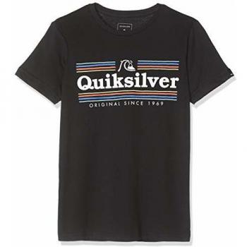 Quiksilver Get Buzzy-Camiseta para Chicos 8-16, Niños, Black, L/14