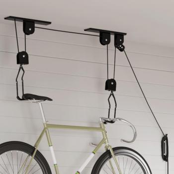 Elevador de bicicletas de techo 2 PC 20 kg con montaje en techo
