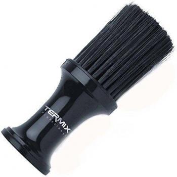 Termix Professional Hairdressing Talcum Powder Brush Brush for Cleaning Your Neck with Soft Fibres for Maximum Cleaning Black Colour and White Fibres