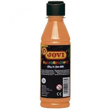 Jovi Fosforescente témpera, 250 ml, Color Naranja