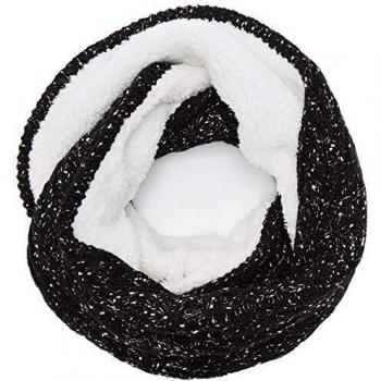 Superdry Gracie Cable Snood Bufanda, Negro