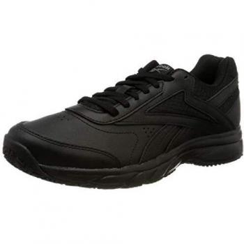 Reebok Women's Work N Cushion 4.0 Black Leather Walking Trainers