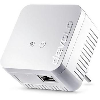 Puente Devolo dLAN 550 WiFi - Adaptador CPL con Conexión a Pared, HomePlug AV (HPAV), IEEE 1901, Wi-Fi 2.4 GHz