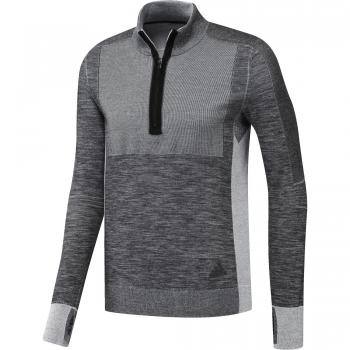 adidas Pknit 1/2Zip M Sudadera, Hombre, Negro