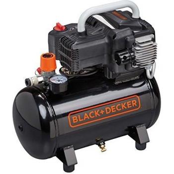 Compresor de Aire Portátil Black & Decker BD 195/12 NK - 12 Litros, 1100W, Sin Aceite, 10 Bar