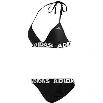 Bikini Adidas Infinitex Fitness de Playa con Cuello Halter para Mujer, Negro, Talla 34