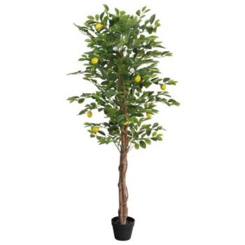 Limonero artificial con 3 troncos PP verde 180 cm