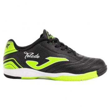 Zapatillas de fútbol sala Joma Toledo 2491 negro verde flúor indo
