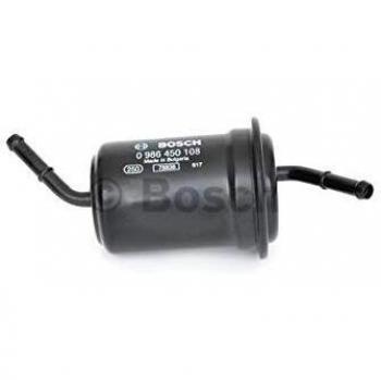 Filtro de combustible BOSCH 0 986 450 108 - Filtro de combustible, marca Bosch, número de pieza 0 986 450 108, diseñado para garantizar un rendimiento óptimo del motor al filtrar impurezas y