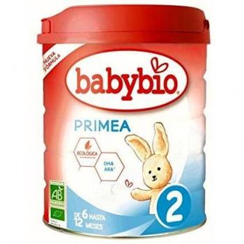 Babybio - Leche Infantil De Vaca - Primea 2 Continuacion - 800G - De 6 Hasta 12 Meses - Bio - Sin Aceite De Palma