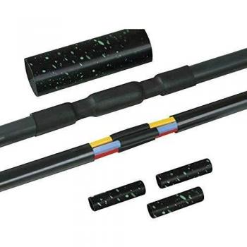 Conector termoretráctil HellermannTyton LVK-5x1.5-6 PO-X BK, sin conectores a tornillo, para cables de Ø 12 - 48 mm, contenido: 1 pieza