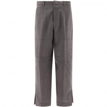 Jil Sander Men's Elegant Straight Trousers in Grey | Size 46 | J22KA0247J40171030