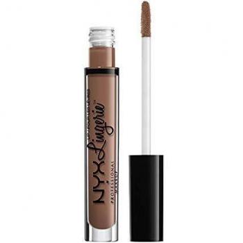 NYX Professional Makeup Pintalabios Lip Lingerie Liquid Lipstick, Acabado cremoso y mate, Larga duración, Fórmula vegana, Tono: Honeymoon