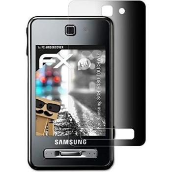 atFoliX Filtro de Privacidad Samsung SGH-F480 TOUCHWiZ Película de Privacidad - FX-Undercover