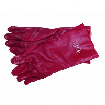 Scan Red PVC Gauntlet Glove 27cm Size L