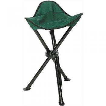 Mil-Tec - Silla plegable de 3 patas verde verde oliva Talla:Sitzhöhe: 35 cm