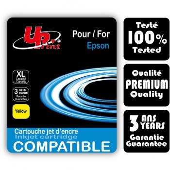 Cartucho de tinta UPrint compatible EPSON T129 XL amarillo, capacidad de 545 páginas, garantía de 3 años