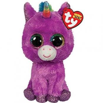 Peluche Rosette Purple 15 cm. TY - Beanie Boos Edición Especial Unicornio Púrpura