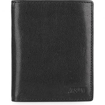 Cartera de hombre Hannover de piel con bloqueo RFID en color negro-tostado