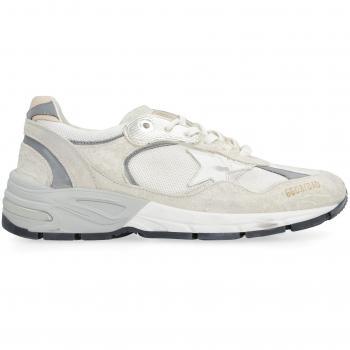 Golden Goose Women's Dad-Star Distressed Sneakers in White/Grey, Size 39 (US Women’s 9)