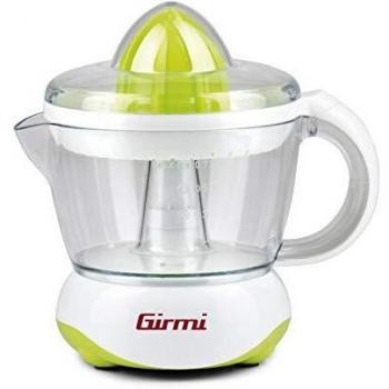 Spremiagrumi Eléctrico Girmi SR02, 25 W, Capacidad 700 cc, Doble Rotación, Color Blanco-Verde