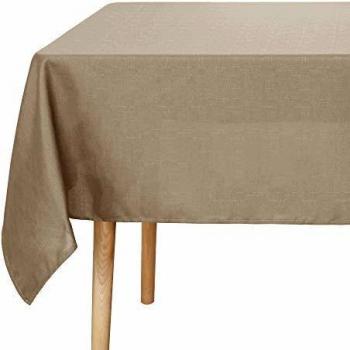 UMI. Essentials - Mantel Mesa Rectangular Impermeable Protegedor para Comedor 130 x 280 cm Caqui