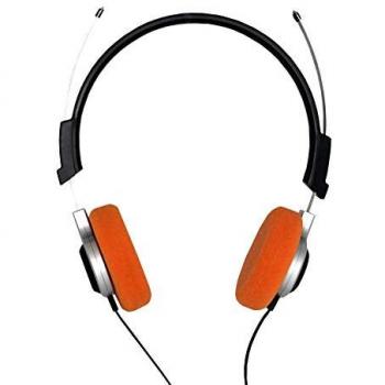 Auricular Gaming Retro Gioteck TX20 - Estéreo, Cableado Jack 3.5mm, Compatible con PS4, Xbox One, Nintendo Switch y PC (Naranja)